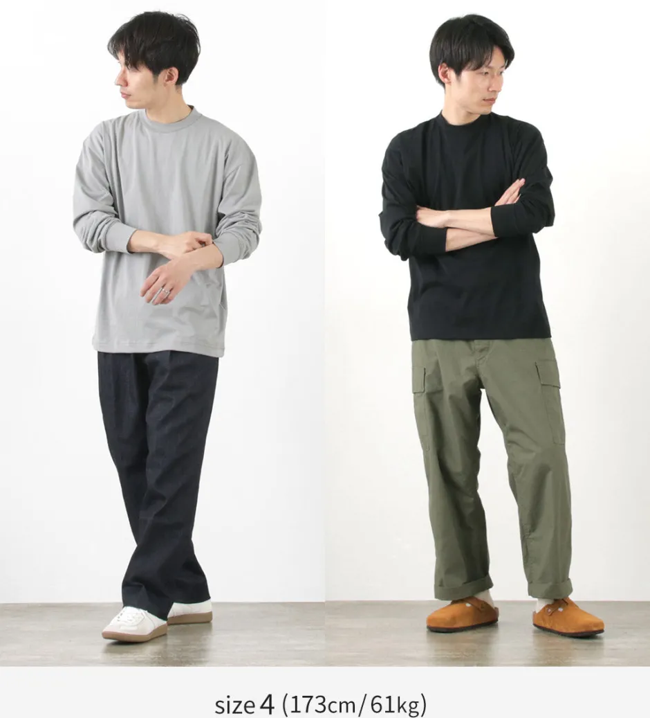 T-Shirts^GICIPI / BACCALA Crew Neck Relaxed Fit Long Sleeve T-Shirt