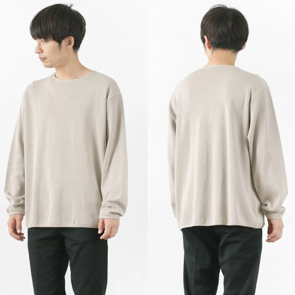 T-Shirts^GICIPI / PITONE Boat Neck Wide Fit Milano Rib Knit sewn