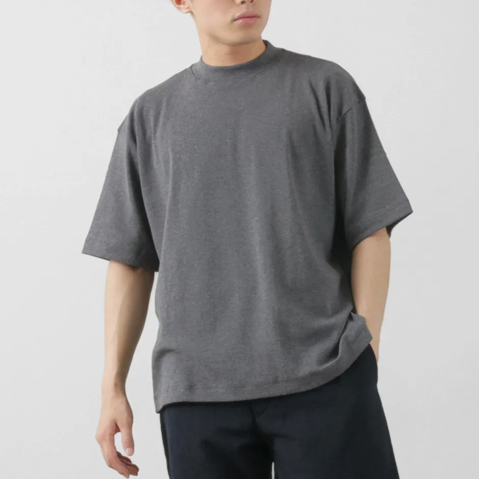 T-Shirts^GICIPI / VONGOLA Mock Neck Relaxed Fit Milled T-Shirt