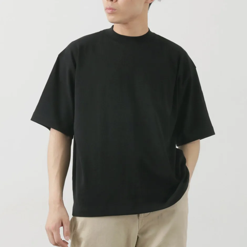 T-Shirts^GICIPI / VONGOLA Mock Neck Relaxed Fit Milled T-Shirt