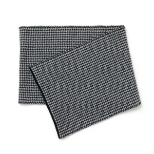 Scarfs^GILBERT WILSON OF HA / Staggered Check Merino Wool Snood