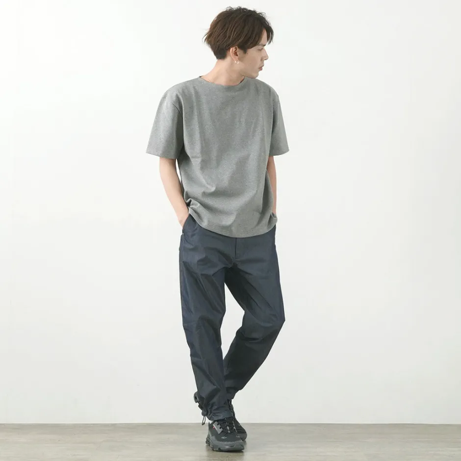 T-Shirts^GLACON / Solid colour Boat neck Big shirt