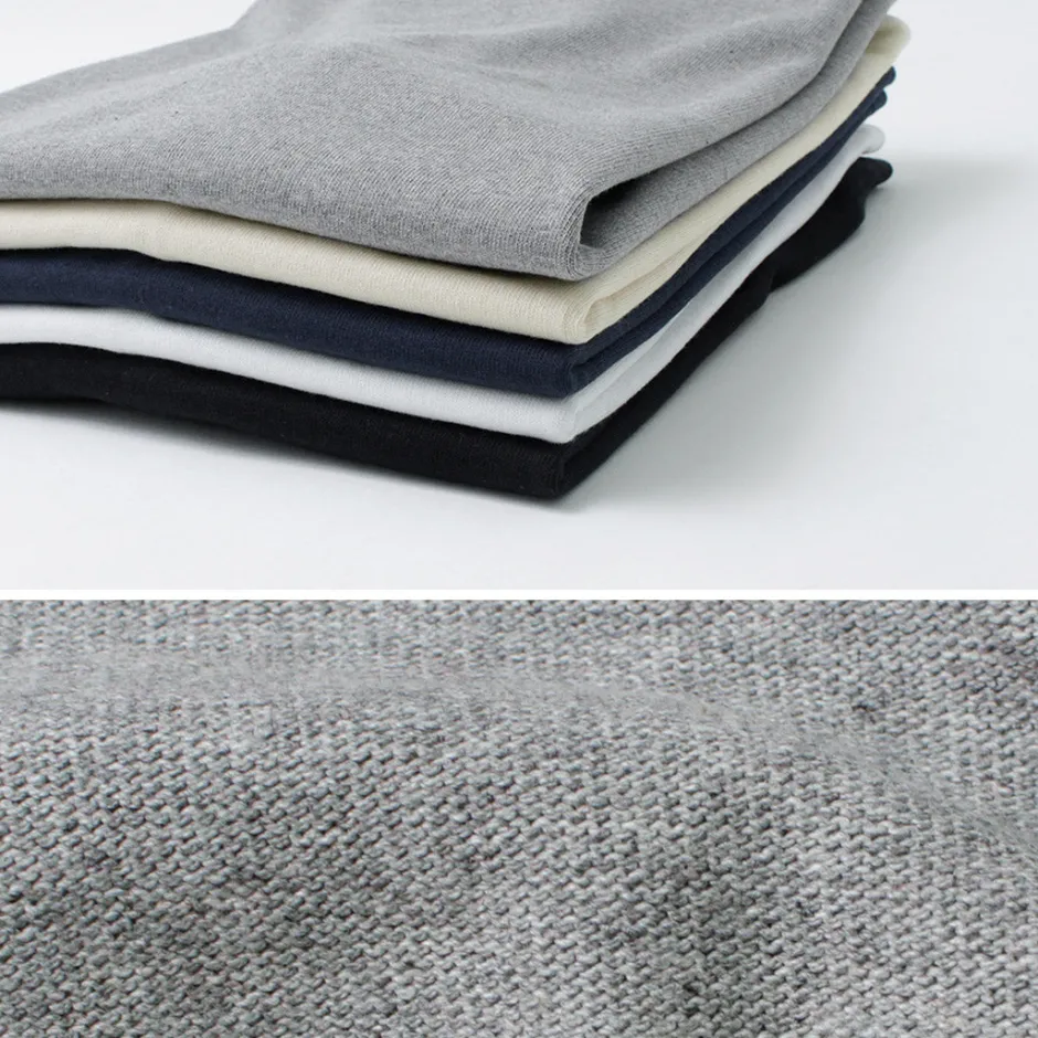 T-Shirts^GLACON / Solid colour Boat neck Big shirt