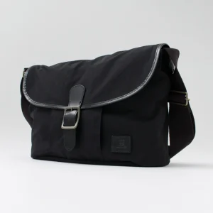Shoulder Bags^GLENROYAL / Flap Shoulder Bag Nylon Tussah black