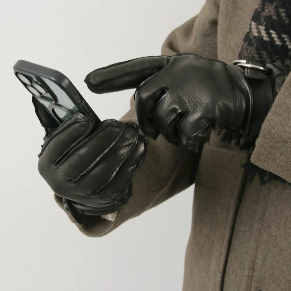 Gloves^GLOVES / Touch Lambskin Ring Belt