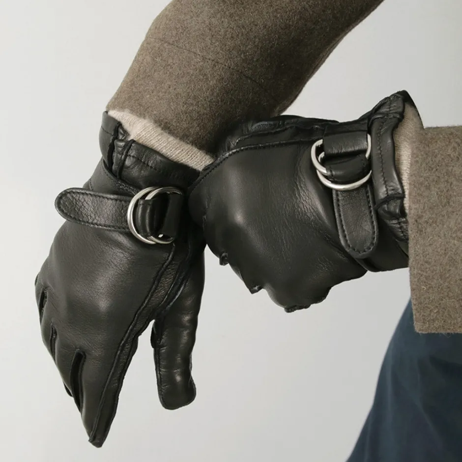 Gloves^GLOVES / Touch Lambskin Ring Belt