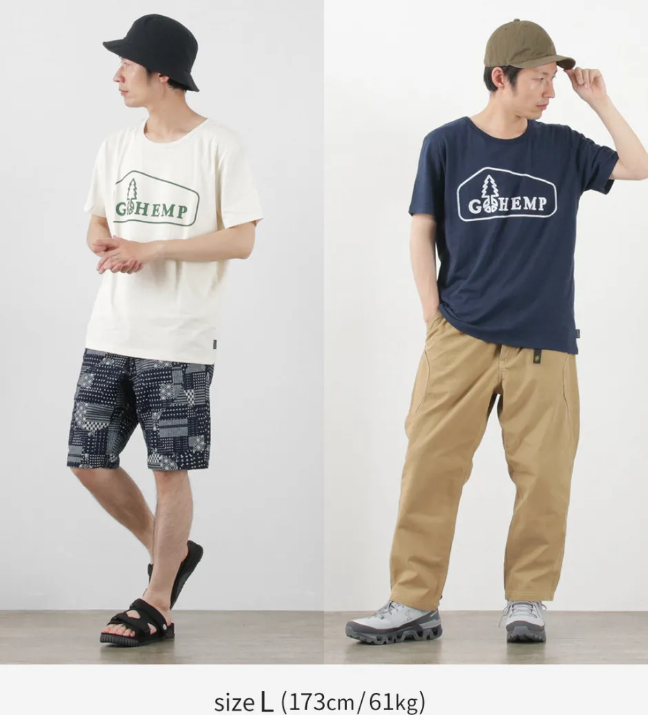 T-Shirts^GOHEMP / Box Logo Basic Short Sleeve T-Shirt