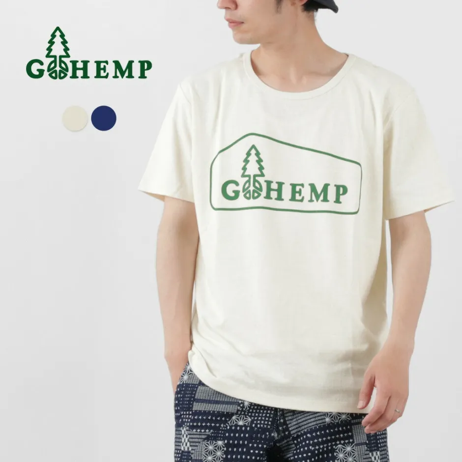T-Shirts^GOHEMP / Box Logo Basic Short Sleeve T-Shirt