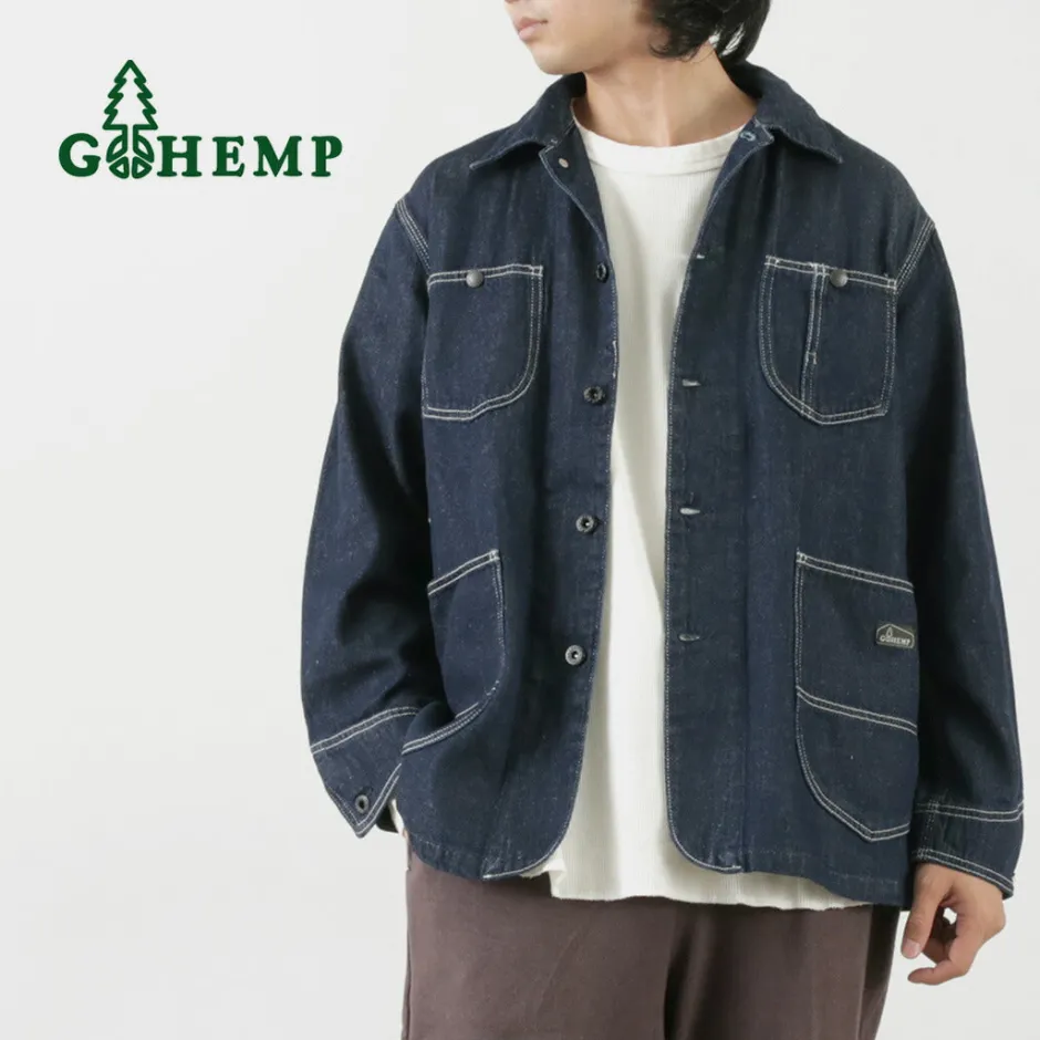 Jackets^GOHEMP / Coverall Jacket navy