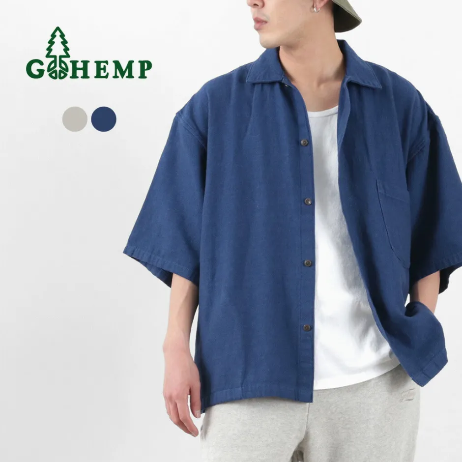 Shirts^GOHEMP / Greenhill Shirt Hemp Cotton Broken Twill