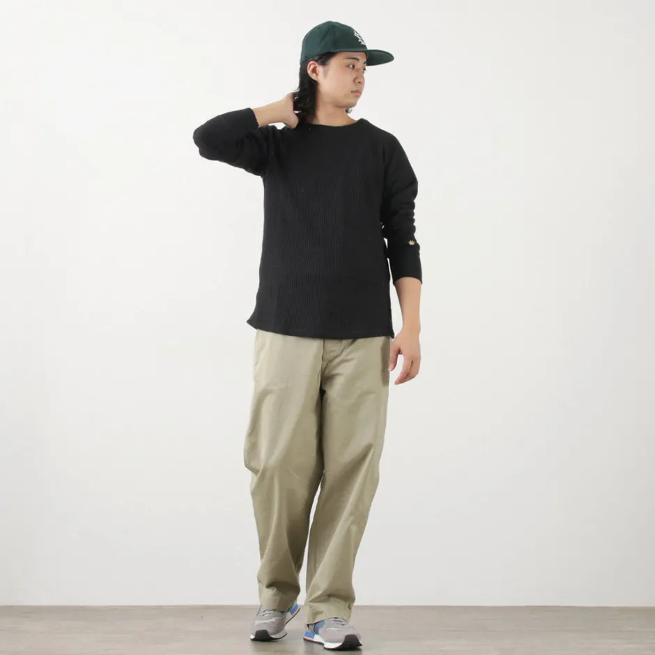 T-Shirts^GOHEMP / Hemp Waffle BASIC Raglan Crew