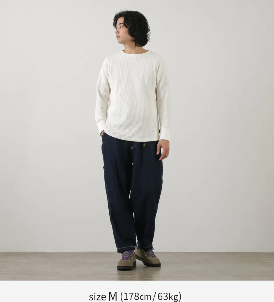 T-Shirts^GOHEMP / Hemp Waffle BASIC Raglan Crew