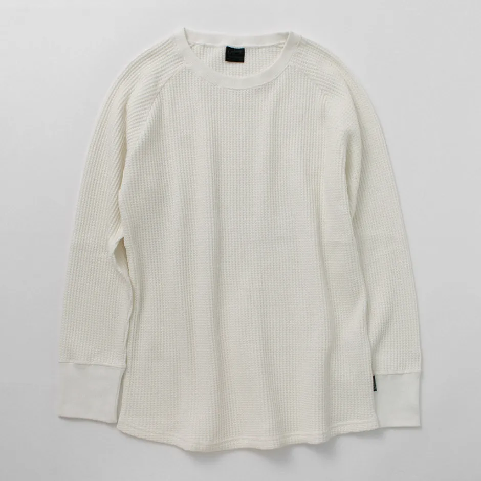 T-Shirts^GOHEMP / Hemp Waffle BASIC Raglan Crew