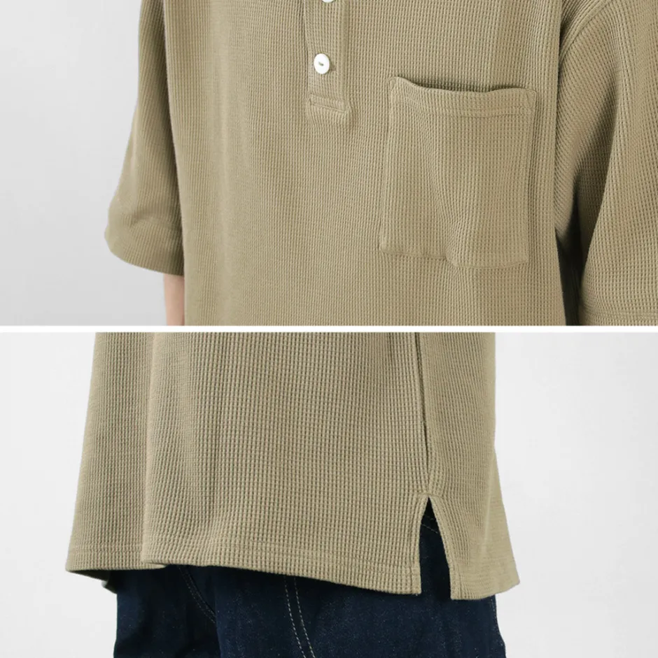 T-Shirts^GOHEMP / Henley PK Short Sleeve Shirt