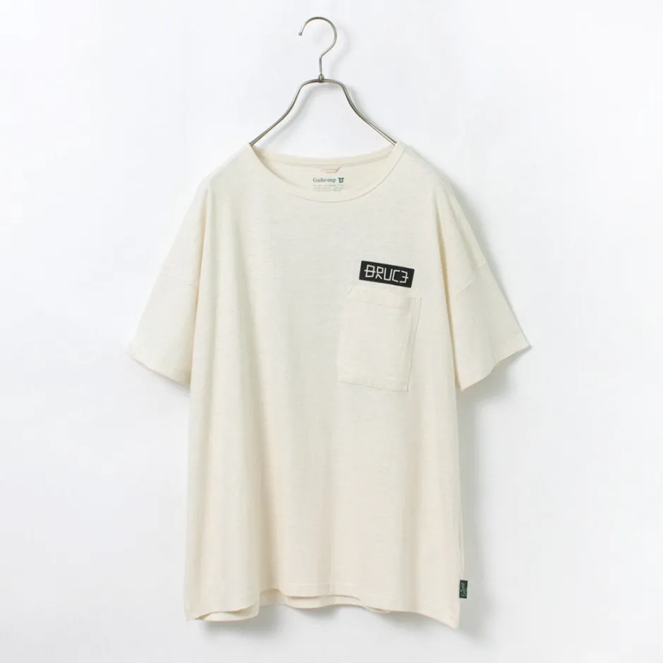 T-Shirts^GOHEMP / NC Mono Tone Wide Poket Tee