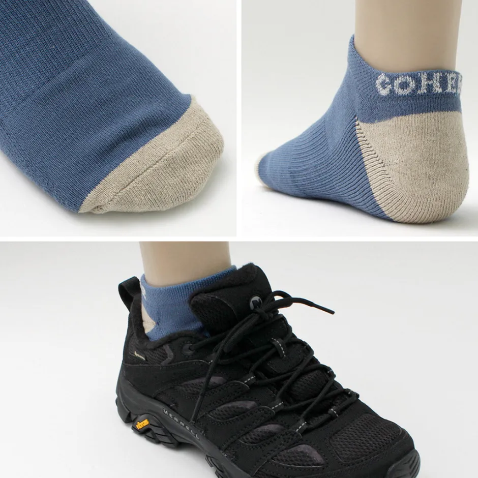 Socks^GOHEMP / Panel Pile Ankle Socks