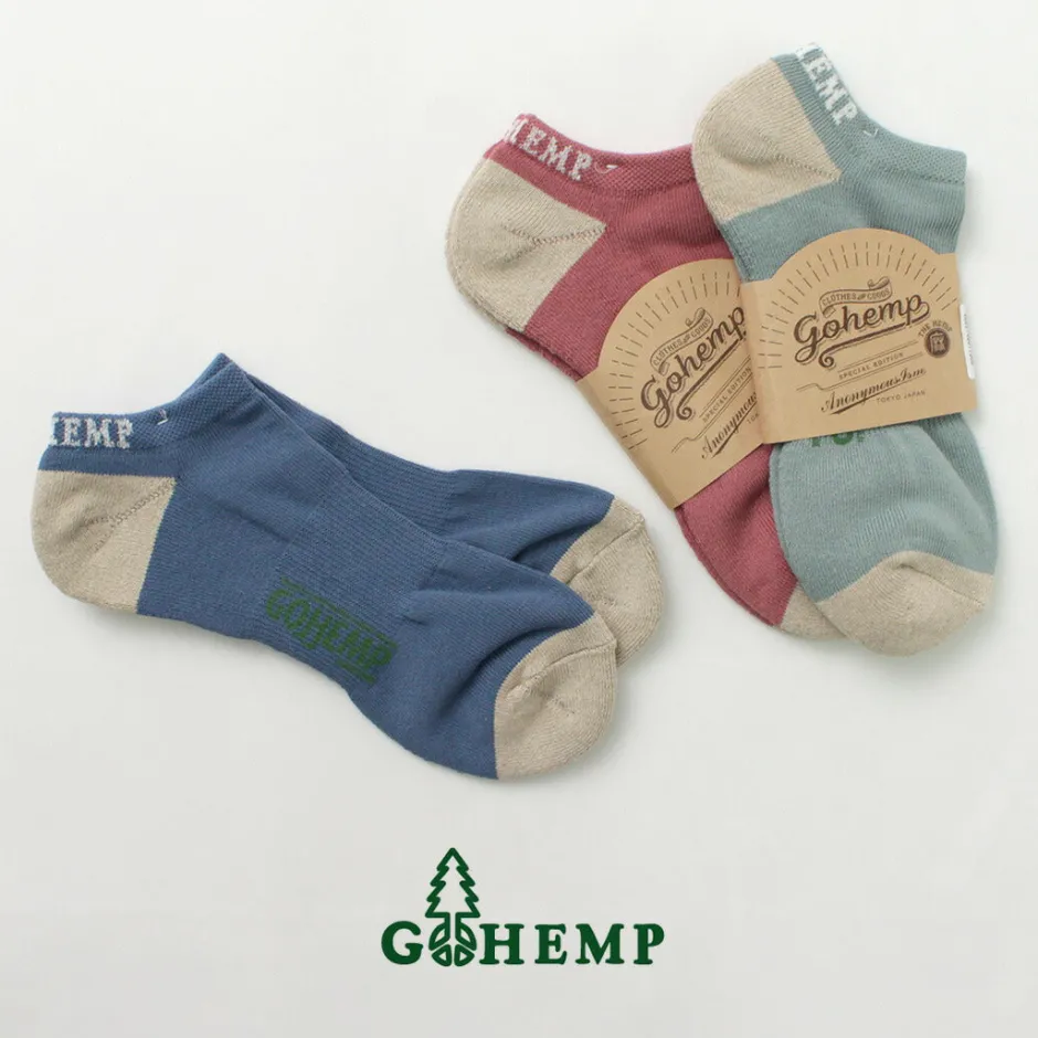 Socks^GOHEMP / Panel Pile Ankle Socks