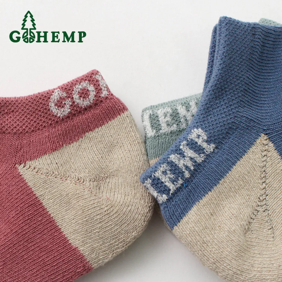 Socks^GOHEMP / Panel Pile Ankle Socks