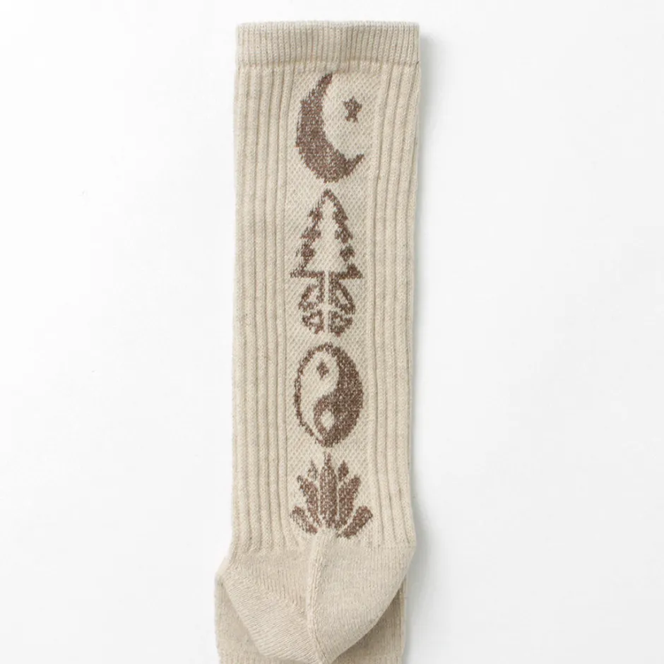 Socks^GOHEMP / Patterned Pile Crew Socks