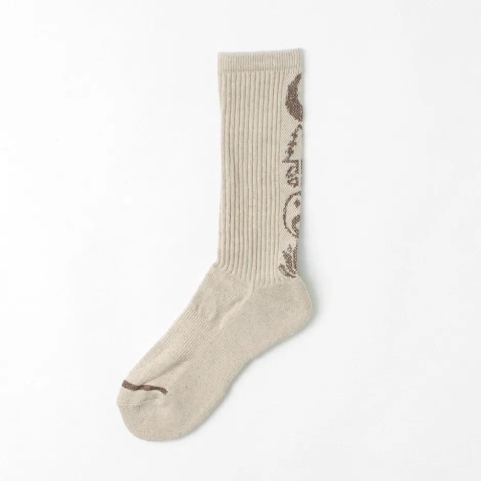 Socks^GOHEMP / Patterned Pile Crew Socks