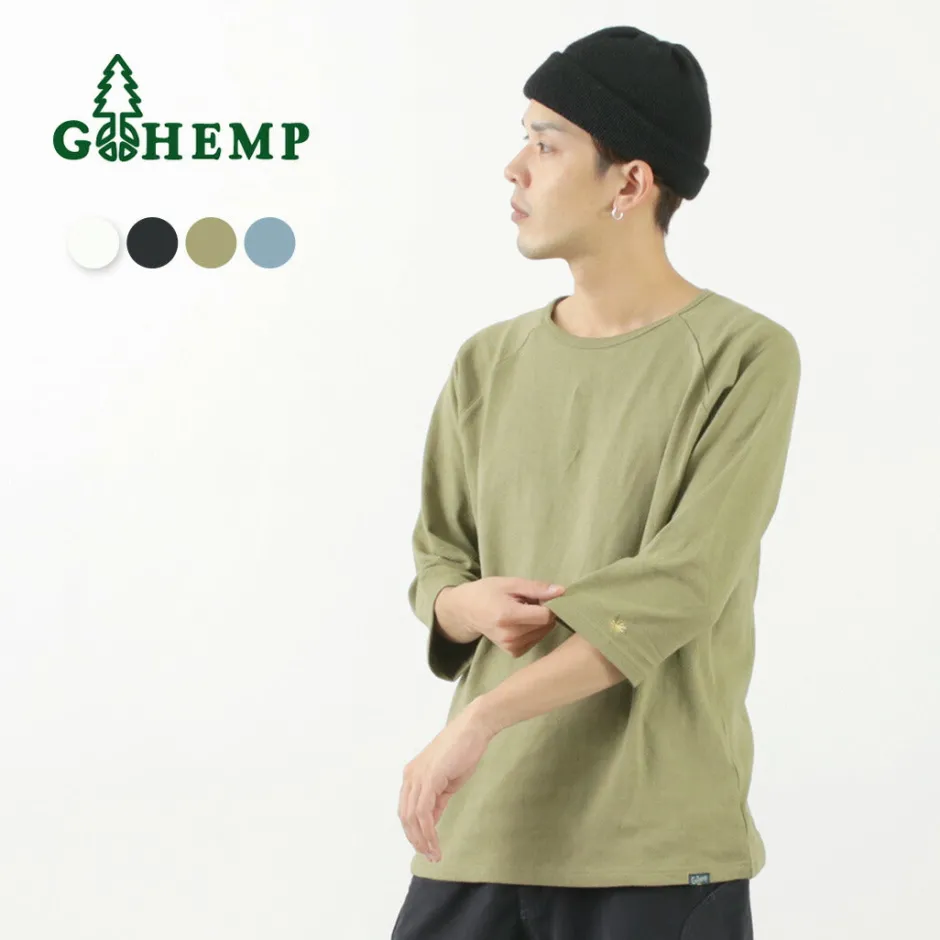 T-Shirts^GOHEMP / Sunblend warmer Baseball sleeve crew t-shirt