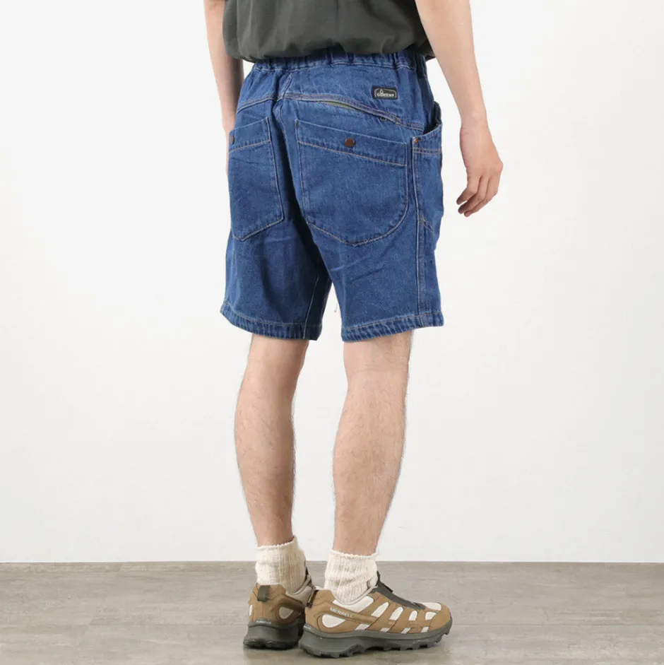Shorts^GOHEMP / Traveler Easy Shorts Used Wash lightblue
