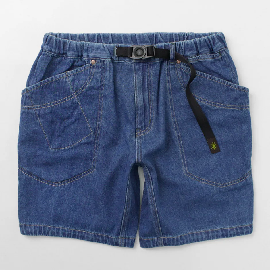Shorts^GOHEMP / Traveler Easy Shorts Used Wash lightblue