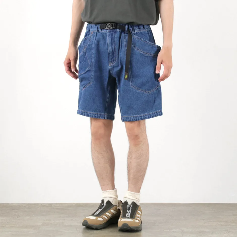 Shorts^GOHEMP / Traveler Easy Shorts Used Wash lightblue