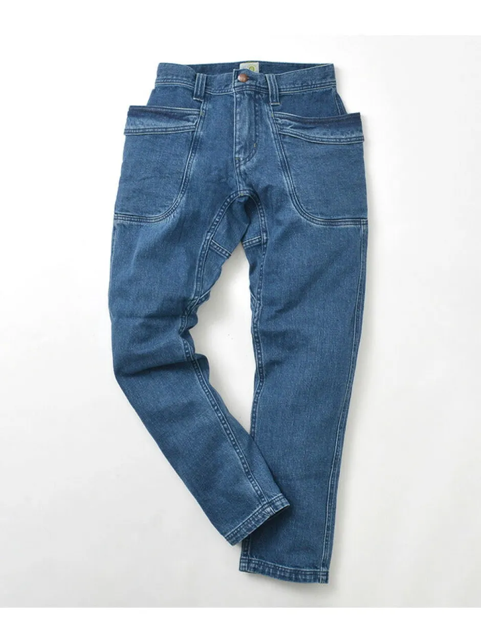 Jeans^GOHEMP / Vendor Tapered Slim Pants / Used Wash blue