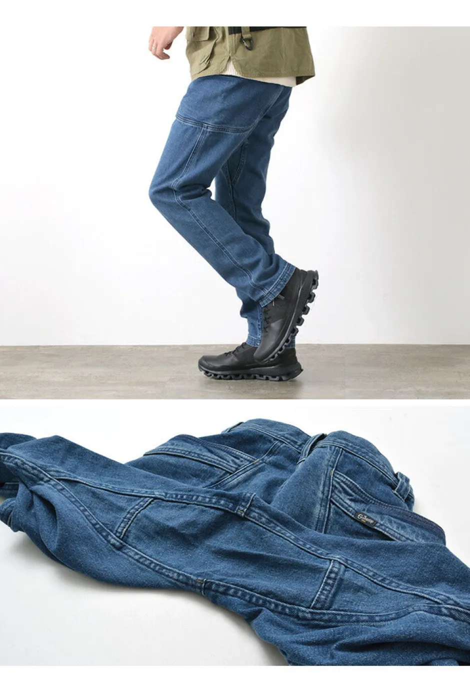 Jeans^GOHEMP / Vendor Tapered Slim Pants / Used Wash blue