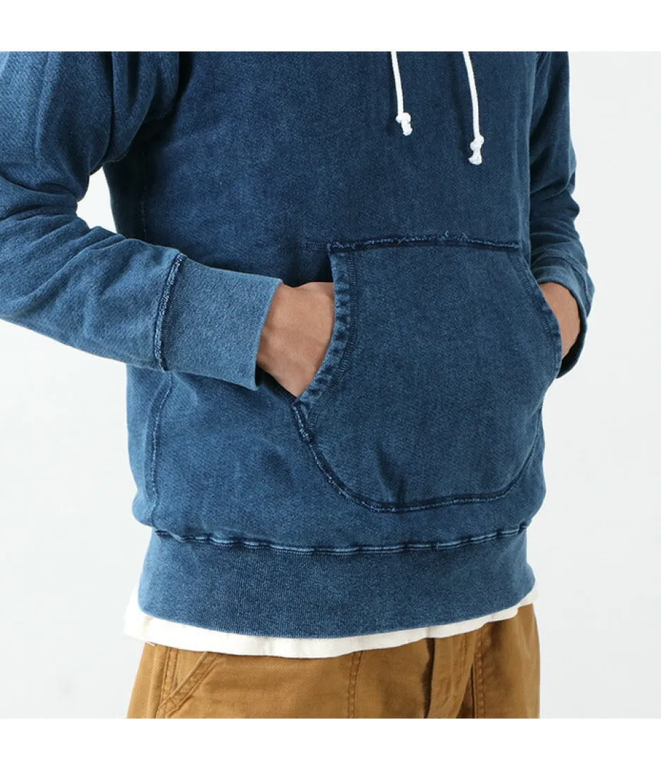 Sweatshirts^GOOD ON / GOBW1203 IS Raglan Pullover Hooded Sweatshirt indigo