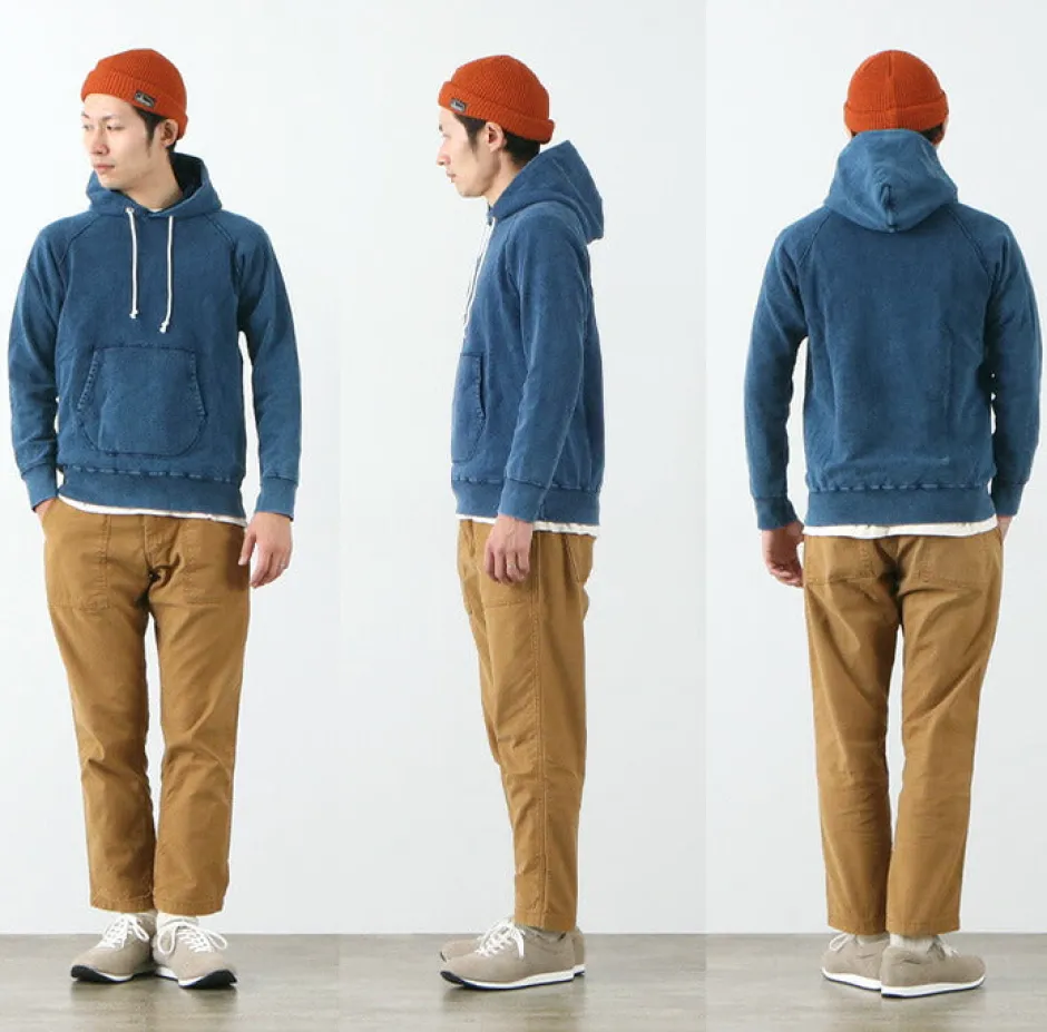 Sweatshirts^GOOD ON / GOBW1203 IS Raglan Pullover Hooded Sweatshirt indigo