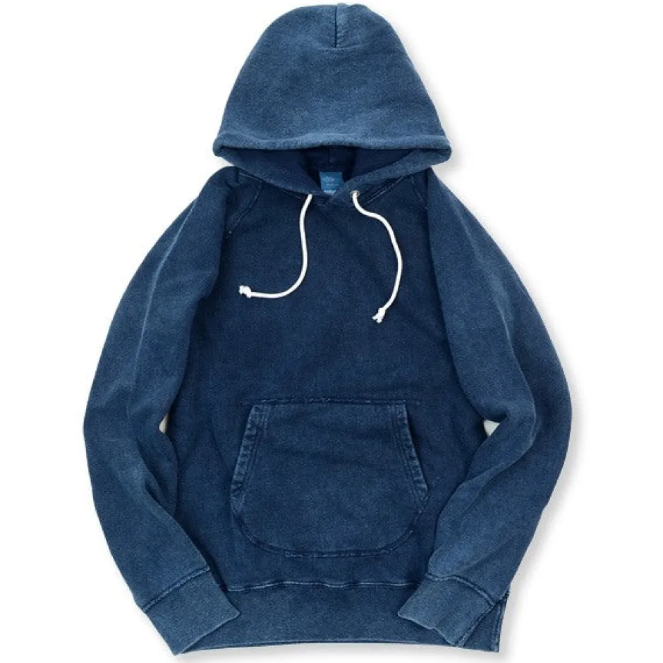 Sweatshirts^GOOD ON / GOBW1203 IS Raglan Pullover Hooded Sweatshirt indigo
