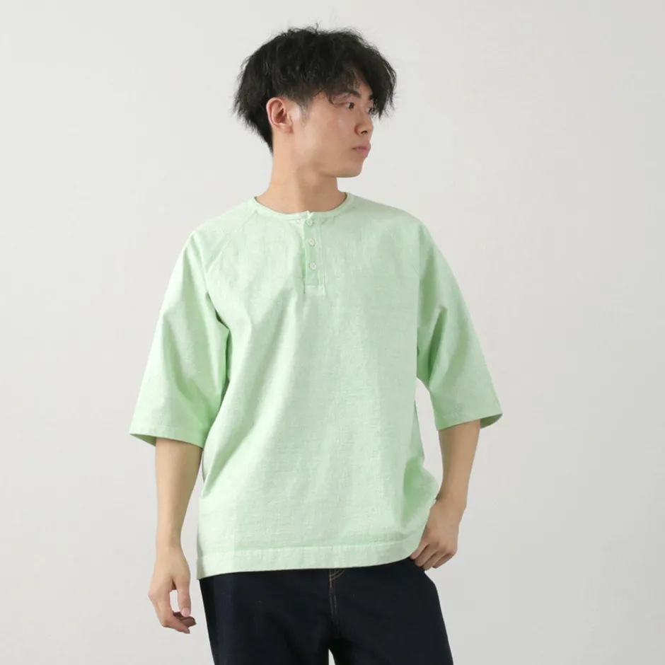 T-Shirts^GOOD ON / Half Sleeve Heavy Retro Henry Neck T-Shirt
