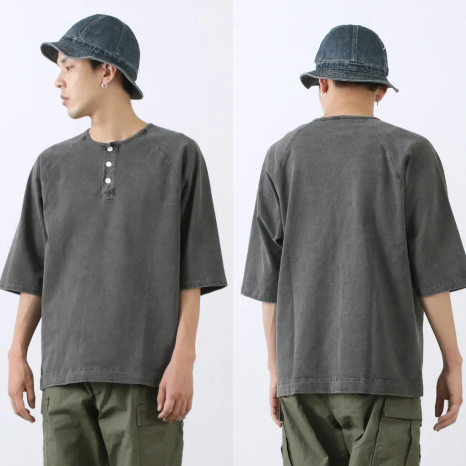 T-Shirts^GOOD ON / Half Sleeve Heavy Retro Henry Neck T-Shirt