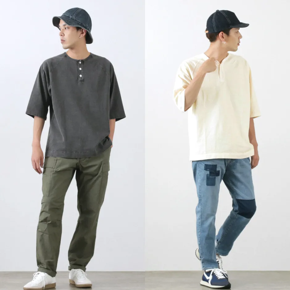 T-Shirts^GOOD ON / Half Sleeve Heavy Retro Henry Neck T-Shirt