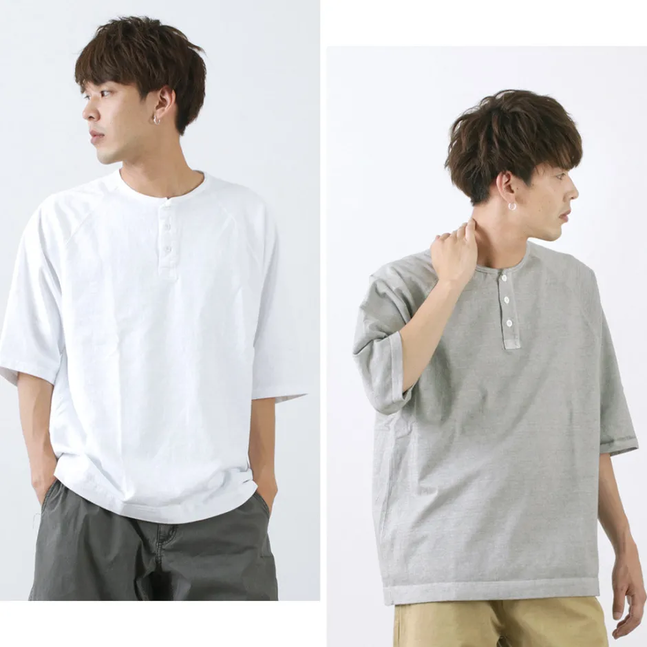 T-Shirts^GOOD ON / Half Sleeve Heavy Retro Henry Neck T-Shirt