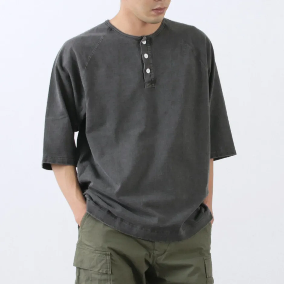 T-Shirts^GOOD ON / Half Sleeve Heavy Retro Henry Neck T-Shirt