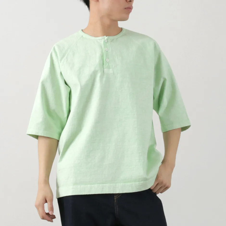 T-Shirts^GOOD ON / Half Sleeve Heavy Retro Henry Neck T-Shirt