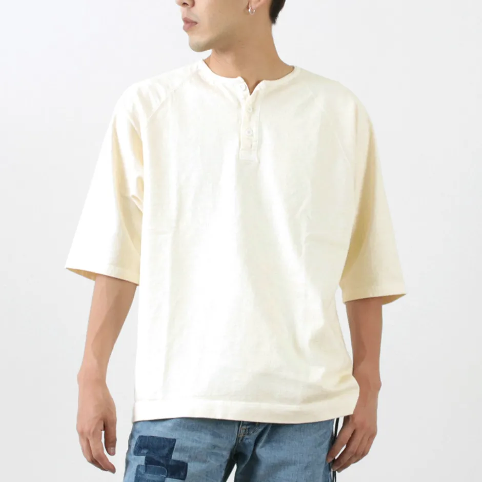 T-Shirts^GOOD ON / Half Sleeve Heavy Retro Henry Neck T-Shirt