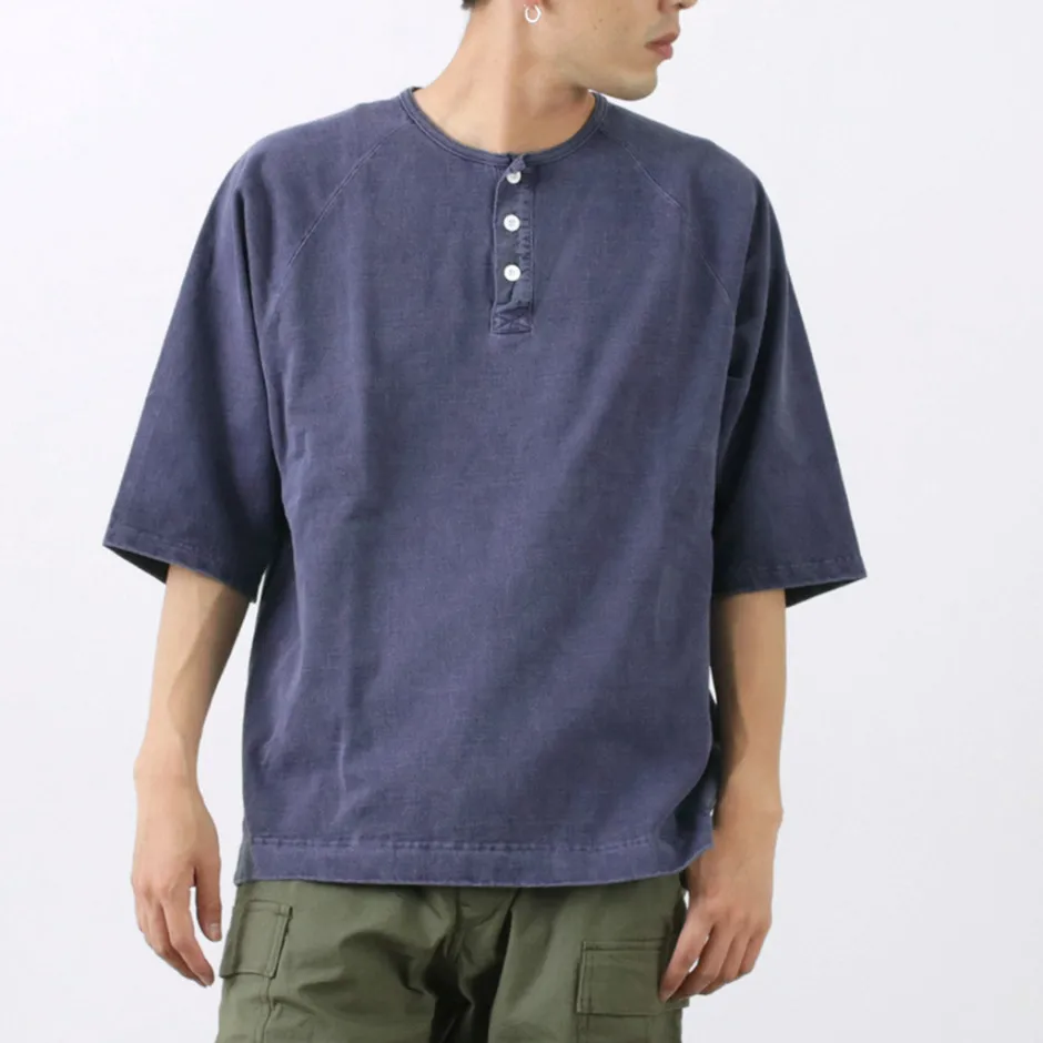 T-Shirts^GOOD ON / Half Sleeve Heavy Retro Henry Neck T-Shirt
