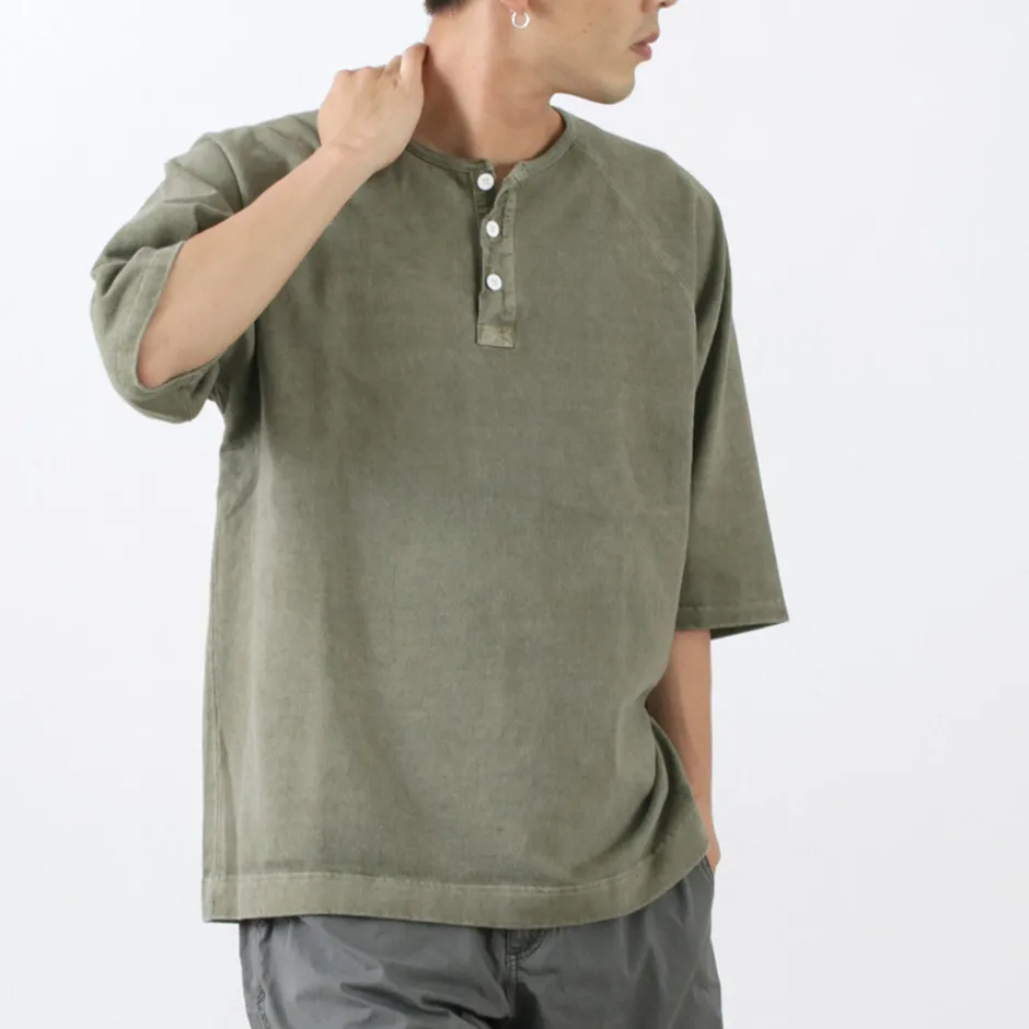 T-Shirts^GOOD ON / Half Sleeve Heavy Retro Henry Neck T-Shirt