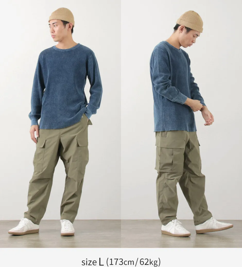 T-Shirts^GOOD ON / Indigo Long Sleeve Thermal T-Shirt blue