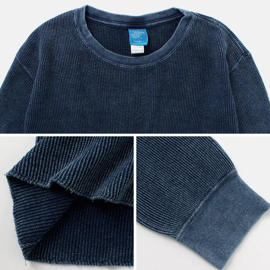 T-Shirts^GOOD ON / Indigo Long Sleeve Thermal T-Shirt blue