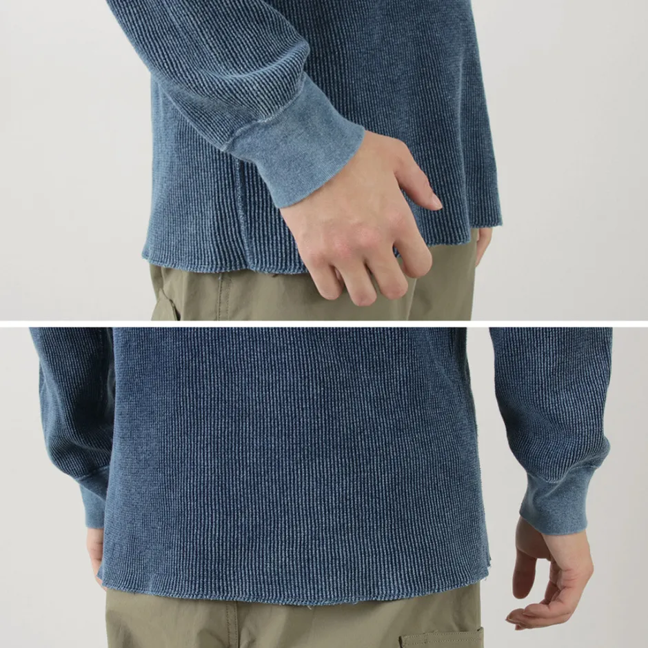 T-Shirts^GOOD ON / Indigo Long Sleeve Thermal T-Shirt blue