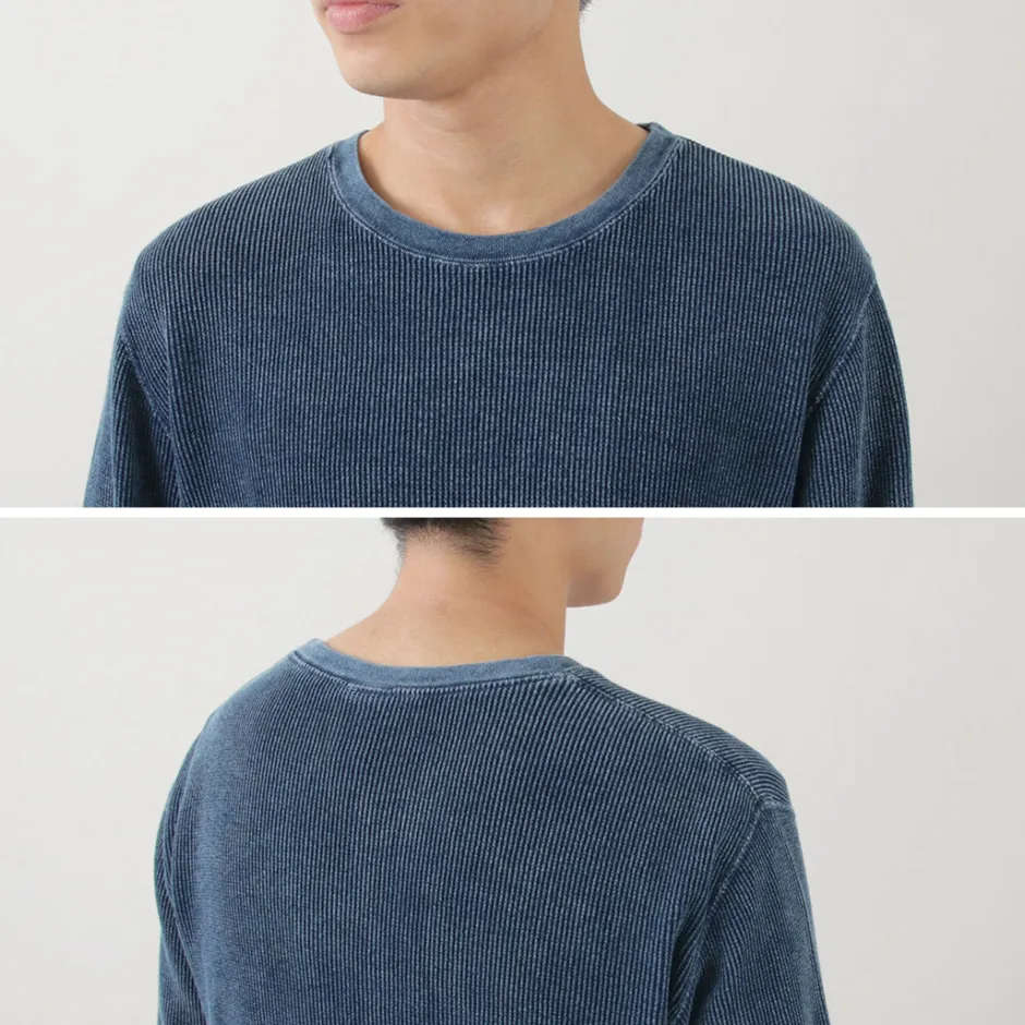 T-Shirts^GOOD ON / Indigo Long Sleeve Thermal T-Shirt blue