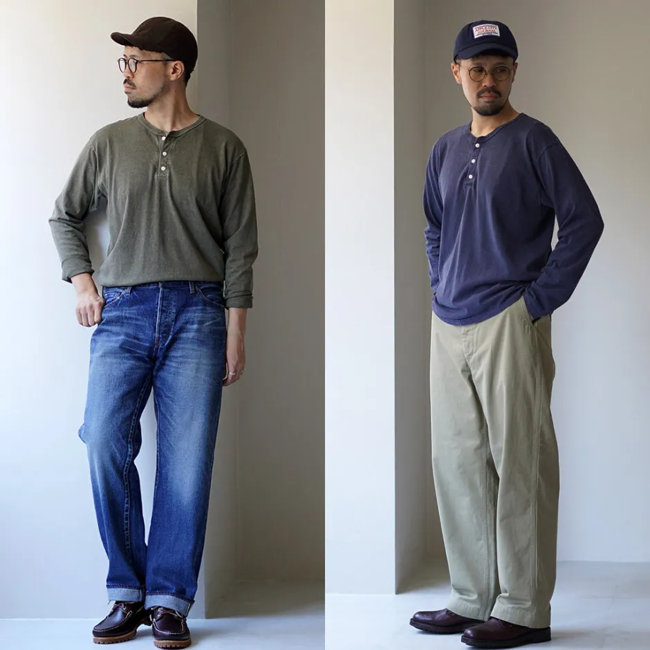 T-Shirts^GOOD ON / Long Sleeve Henley Neck T-Shirt