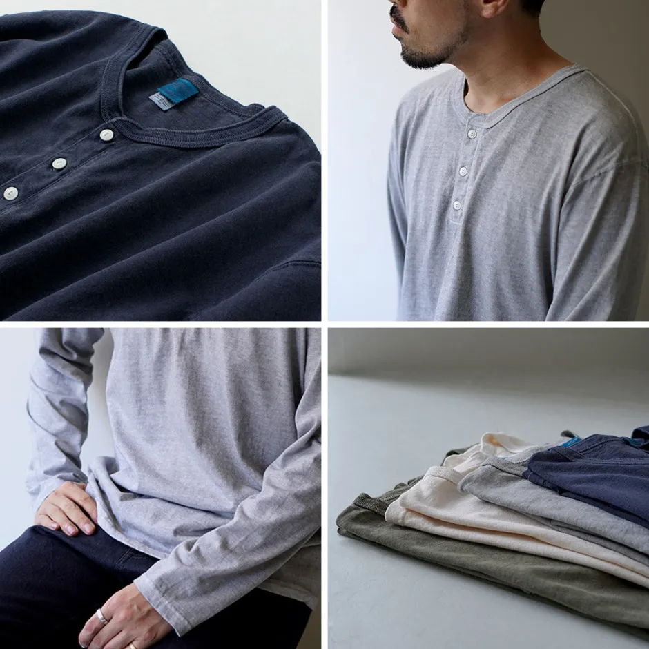 T-Shirts^GOOD ON / Long Sleeve Henley Neck T-Shirt