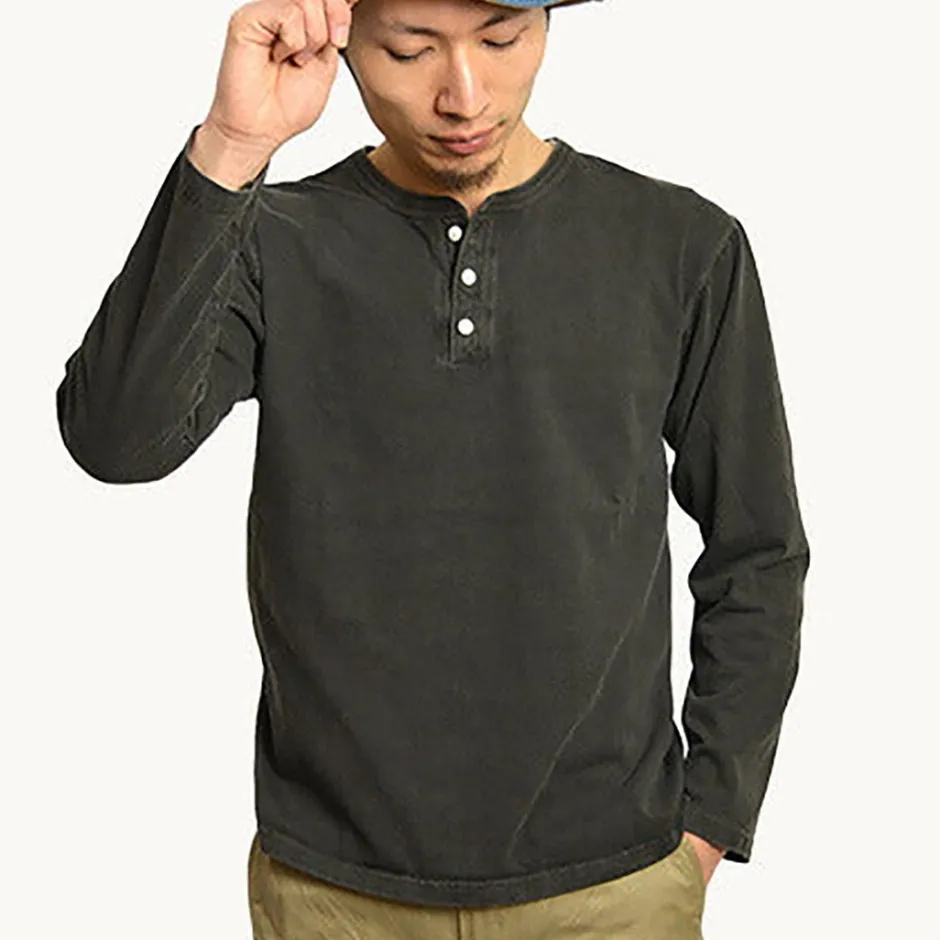 T-Shirts^GOOD ON / Long Sleeve Henley Neck T-Shirt