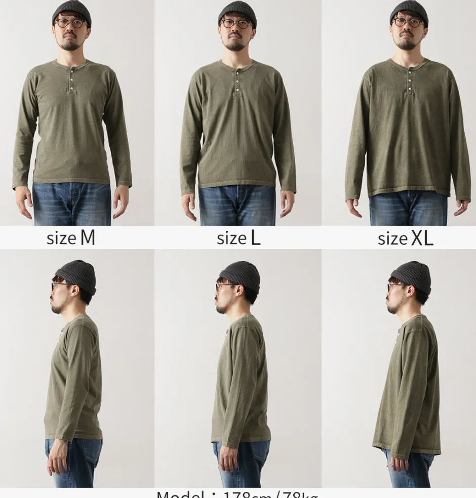 T-Shirts^GOOD ON / Long Sleeve Henley Neck T-Shirt